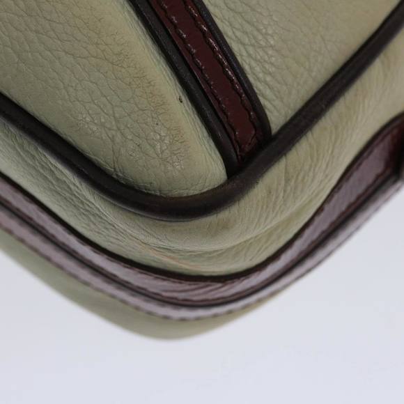 CELINE Hand Bag Leather Beige Auth bs12047 - Picture 15 of 16
